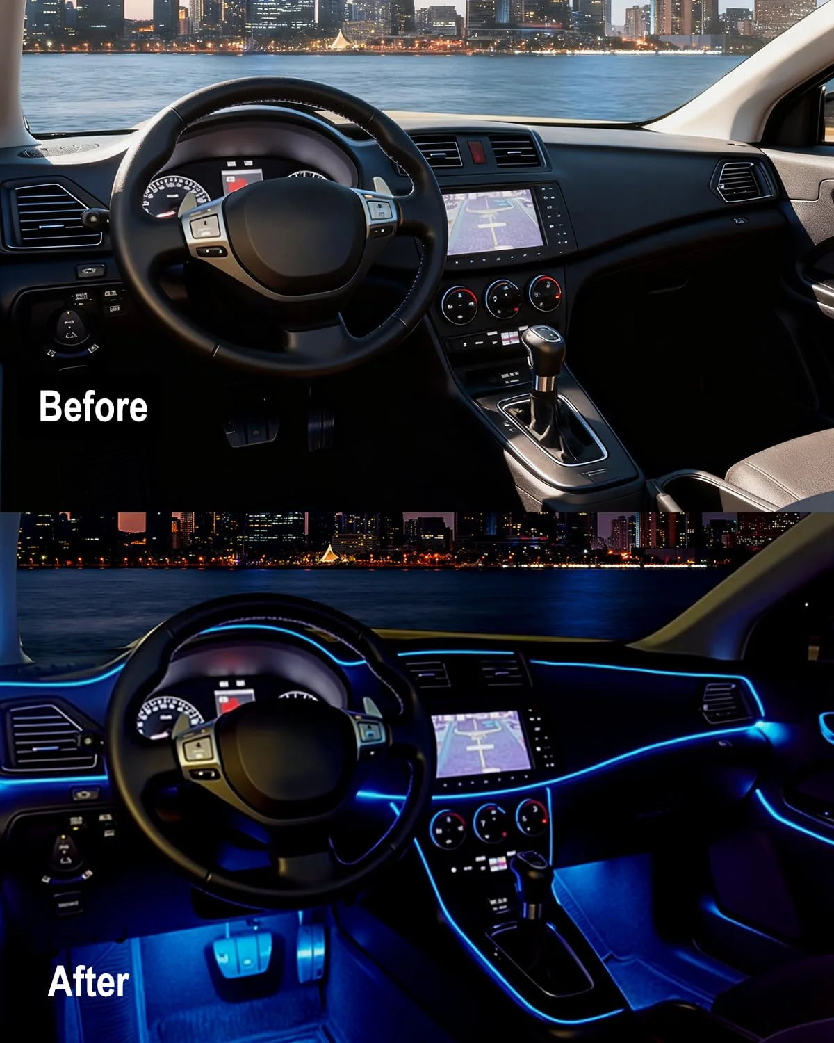 Luces LED Ambientales para Coche USB